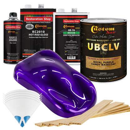UCB Urethane Ultra Candy Basecoat - Royal Purple Candy Basecoat- Gallon Gloss Kit