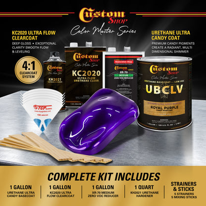 UCB Urethane Ultra Candy Basecoat - Royal Purple Candy Basecoat- Gallon Ultra Flow Kit