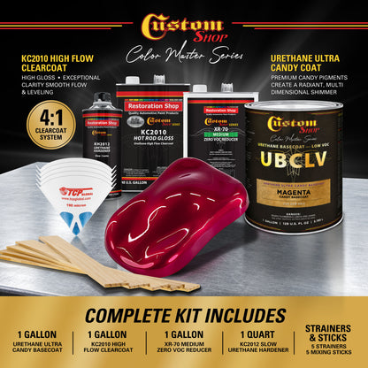 UCB Urethane Ultra Candy Basecoat - Magenta Candy Basecoat- Gallon Gloss Kit