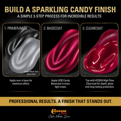 UCB Urethane Ultra Candy Basecoat - Magenta Candy Basecoat- Quart Gloss Kit