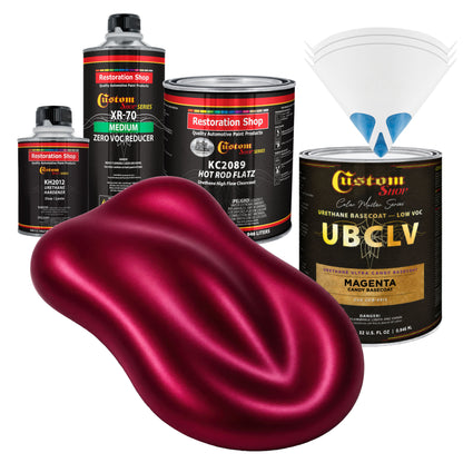 UCB Urethane Ultra Candy Basecoat - Magenta Candy Basecoat- Quart Matte Kit