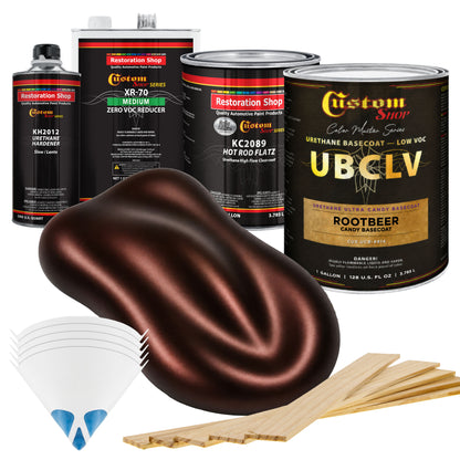 UCB Urethane Ultra Candy Basecoat - Rootbeer Candy Basecoat- Gallon Matte Kit