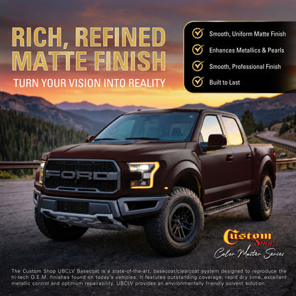 UCB Urethane Ultra Candy Basecoat - Rootbeer Candy Basecoat- Quart Matte Kit