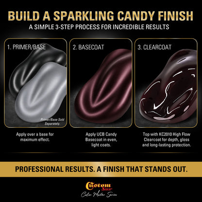 UCB Urethane Ultra Candy Basecoat - Deep Maroon Candy Basecoat- Gallon Gloss Kit