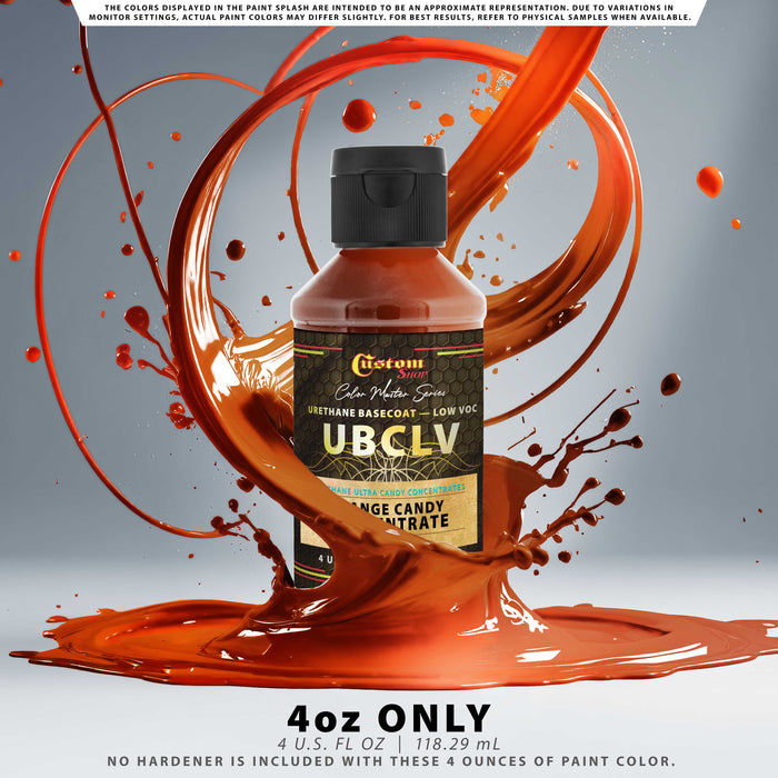 Custom Shop UCC Urethane Ultra Candy Concentrates - Orange Candy Concentrate- 4-Ounce Bottle