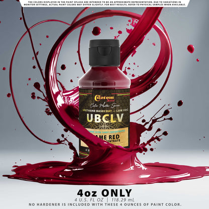 UCC Urethane Ultra Candy Concentrates - Flame Red Candy Concentrate- 4-Ounce Bottle
