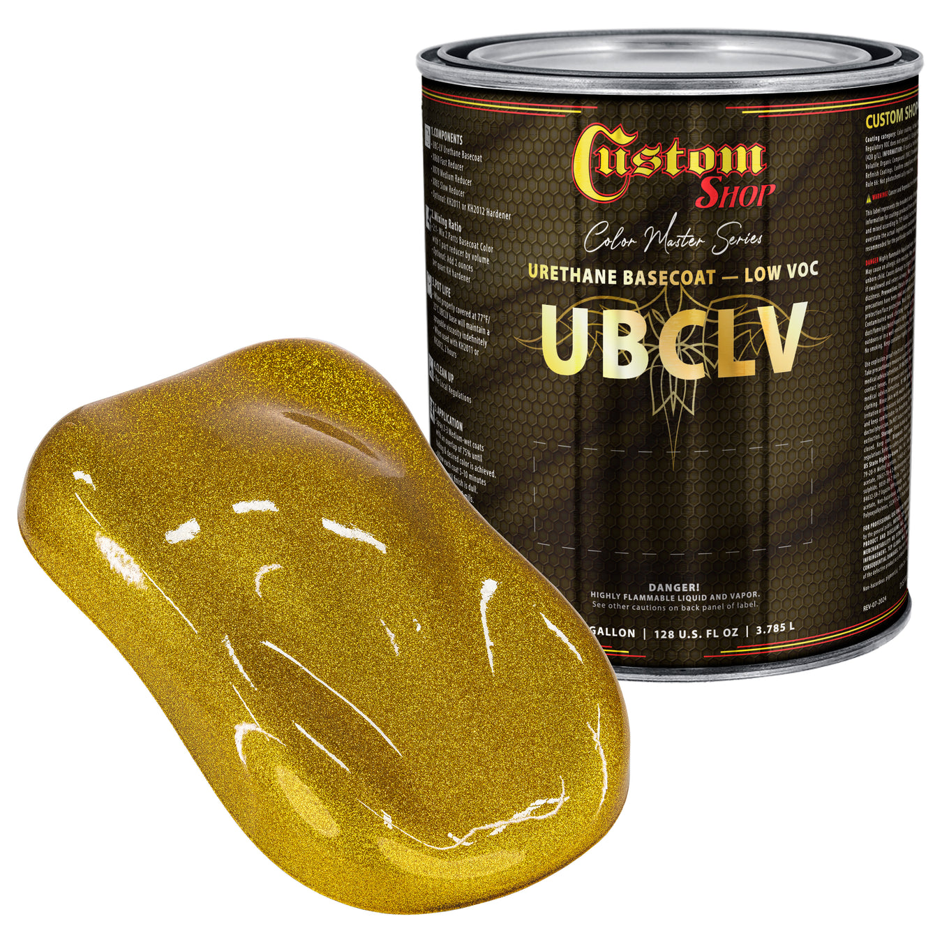 UFC Urethane Ultra Flake Colors - Gold Candy Flake Basecoat