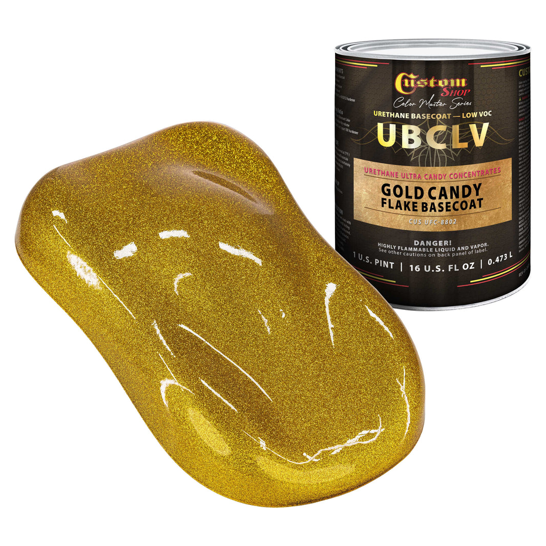 UFC Urethane Ultra Flake Colors - Gold Candy Flake Basecoat- Pint