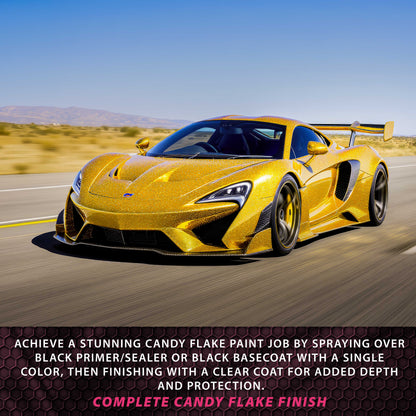 UFC Urethane Ultra Flake Colors - Gold Candy Flake Basecoat- Pint