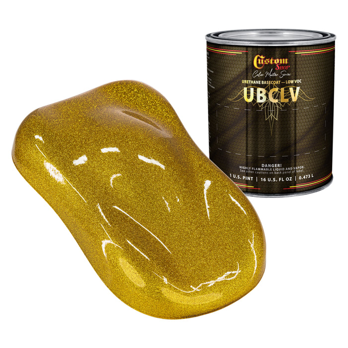 Custom Shop UFC Urethane Ultra Flake Colors - Gold Candy Flake Basecoat- Pint