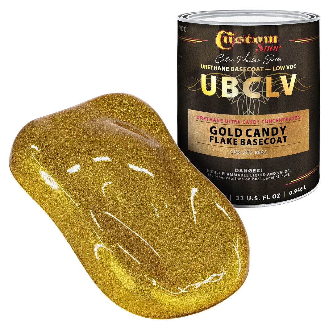 UFC Urethane Ultra Flake Colors - Gold Candy Flake Basecoat- Quart