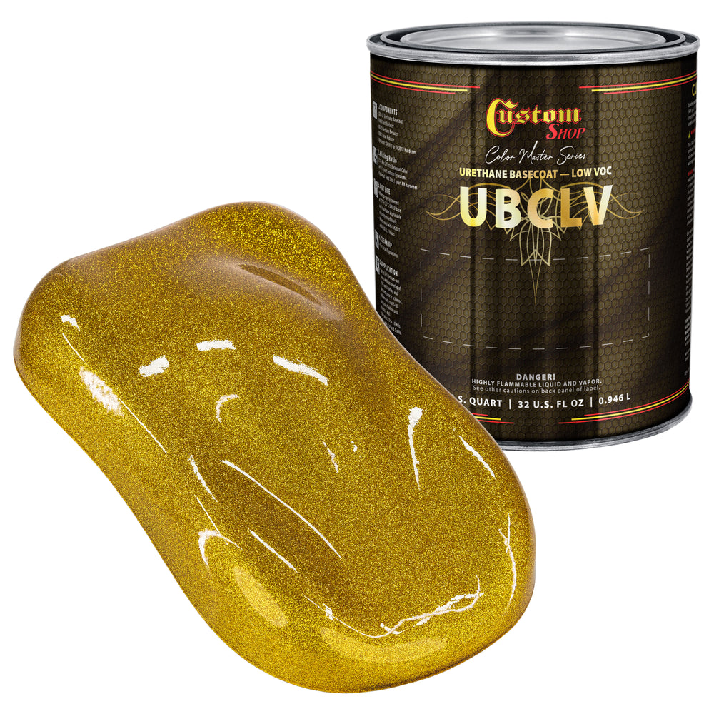 Custom Shop UFC Urethane Ultra Flake Colors - Gold Candy Flake Basecoat- Quart