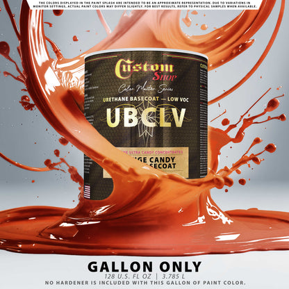 UFC Urethane Ultra Flake Colors - Orange Candy Flake Basecoat- Gallon