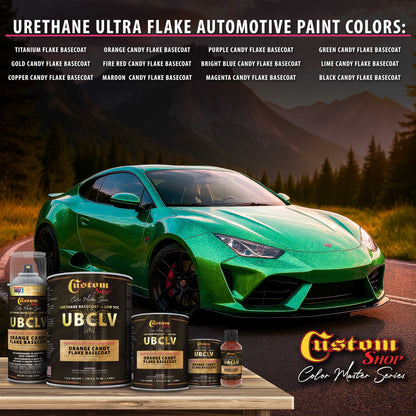 UFC Urethane Ultra Flake Colors - Orange Candy Flake Basecoat- Gallon