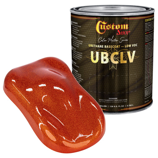 Custom Shop UFC Urethane Ultra Flake Colors - Orange Candy Flake Basecoat- Gallon