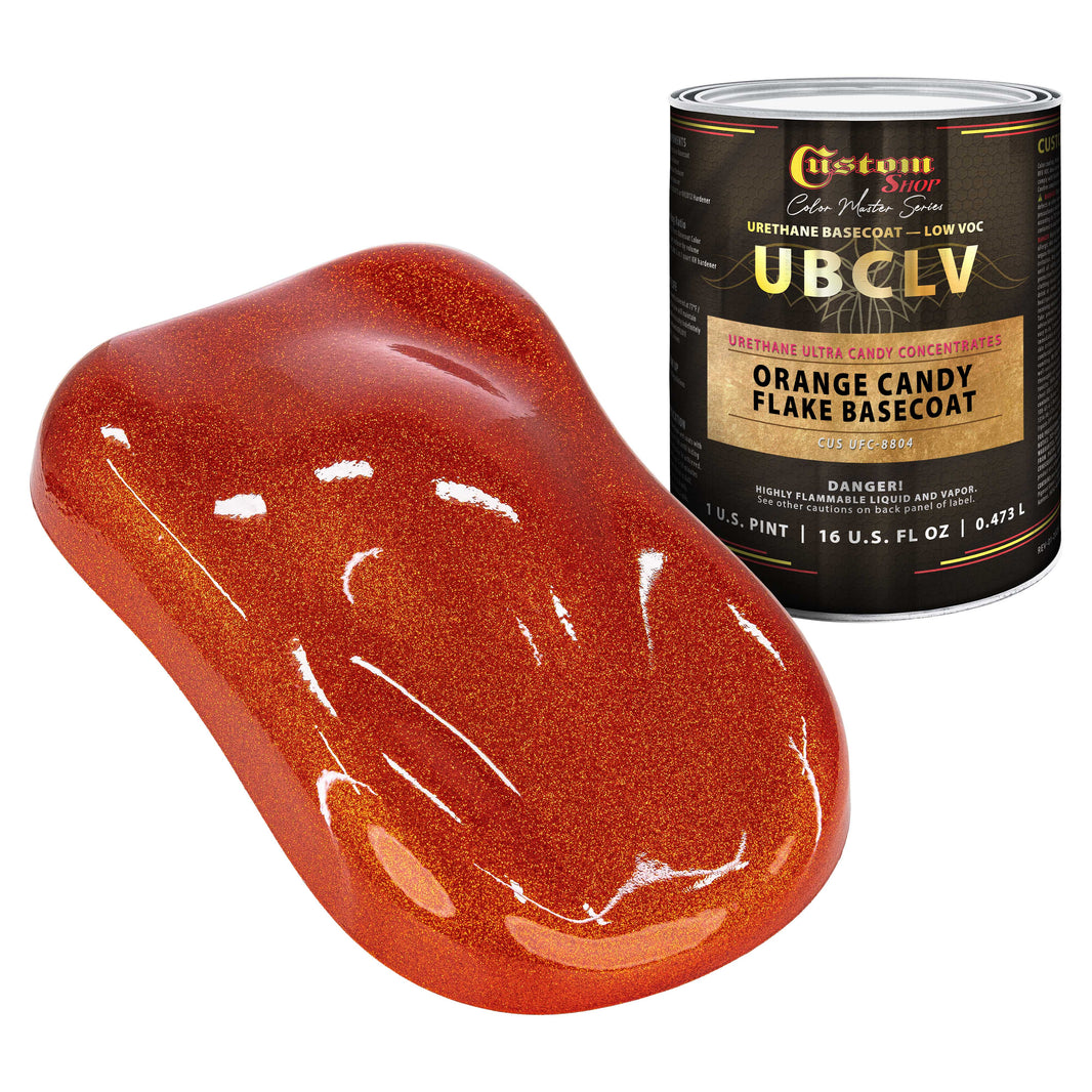 UFC Urethane Ultra Flake Colors - Orange Candy Flake Basecoat- Pint