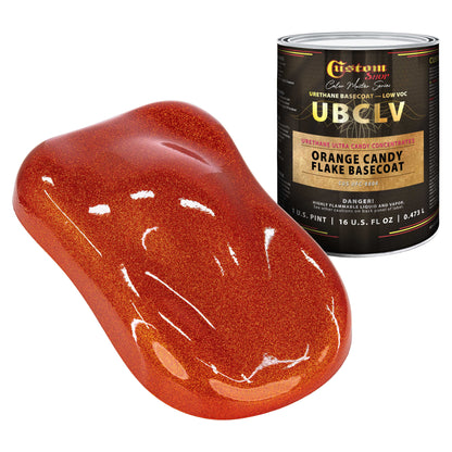 UFC Urethane Ultra Flake Colors - Orange Candy Flake Basecoat- Pint