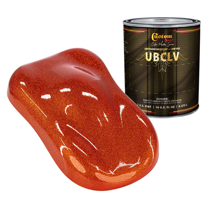 Custom Shop UFC Urethane Ultra Flake Colors - Orange Candy Flake Basecoat- Pint