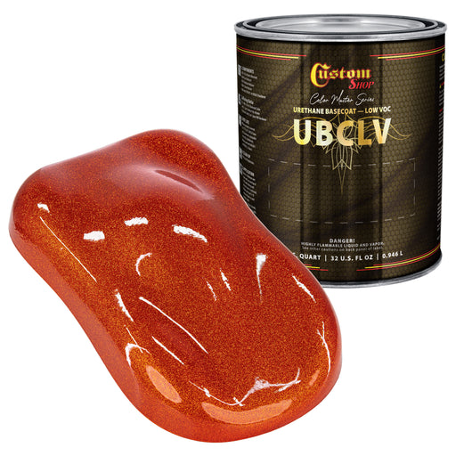 Custom Shop UFC Urethane Ultra Flake Colors - Orange Candy Flake Basecoat- Quart