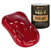 UFC Urethane Ultra Flake Colors - Fire Red Candy Flake Basecoat- Pint
