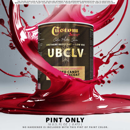 UFC Urethane Ultra Flake Colors - Fire Red Candy Flake Basecoat- Pint