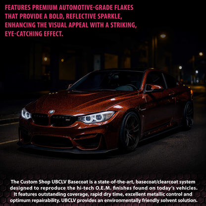 UFC Urethane Ultra Flake Colors - Fire Red Candy Flake Basecoat- Quart