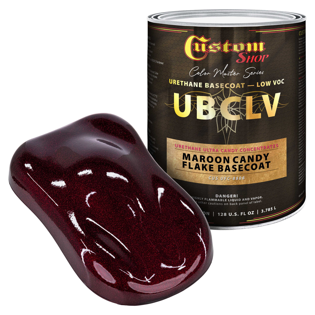 UFC Urethane Ultra Flake Colors - Maroon Candy Flake Basecoat- Gallon