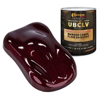 UFC Urethane Ultra Flake Colors - Maroon Candy Flake Basecoat- Pint