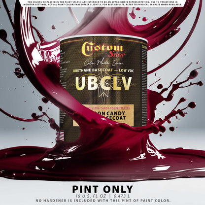 UFC Urethane Ultra Flake Colors - Maroon Candy Flake Basecoat- Pint