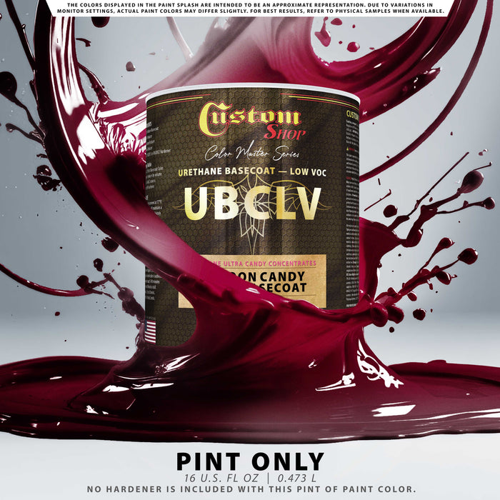 Custom Shop UFC Urethane Ultra Flake Colors - Maroon Candy Flake Basecoat- Pint