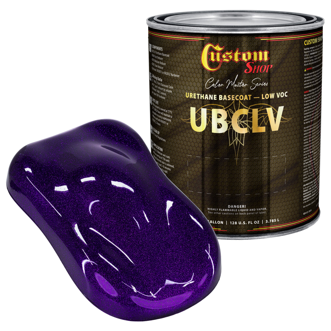 UFC Urethane Ultra Flake Colors - Purple Candy Flake Basecoat