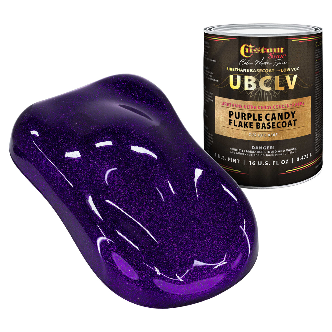 UFC Urethane Ultra Flake Colors - Purple Candy Flake Basecoat- Pint