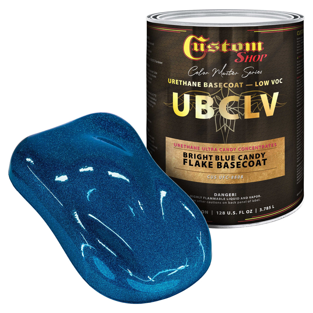 UFC Urethane Ultra Flake Colors - Bright Blue Candy Flake Basecoat- Gallon