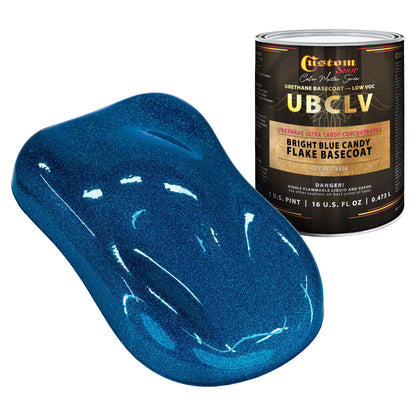 UFC Urethane Ultra Flake Colors - Bright Blue Candy Flake Basecoat- Pint
