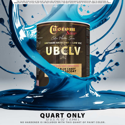 UFC Urethane Ultra Flake Colors - Bright Blue Candy Flake Basecoat- Quart