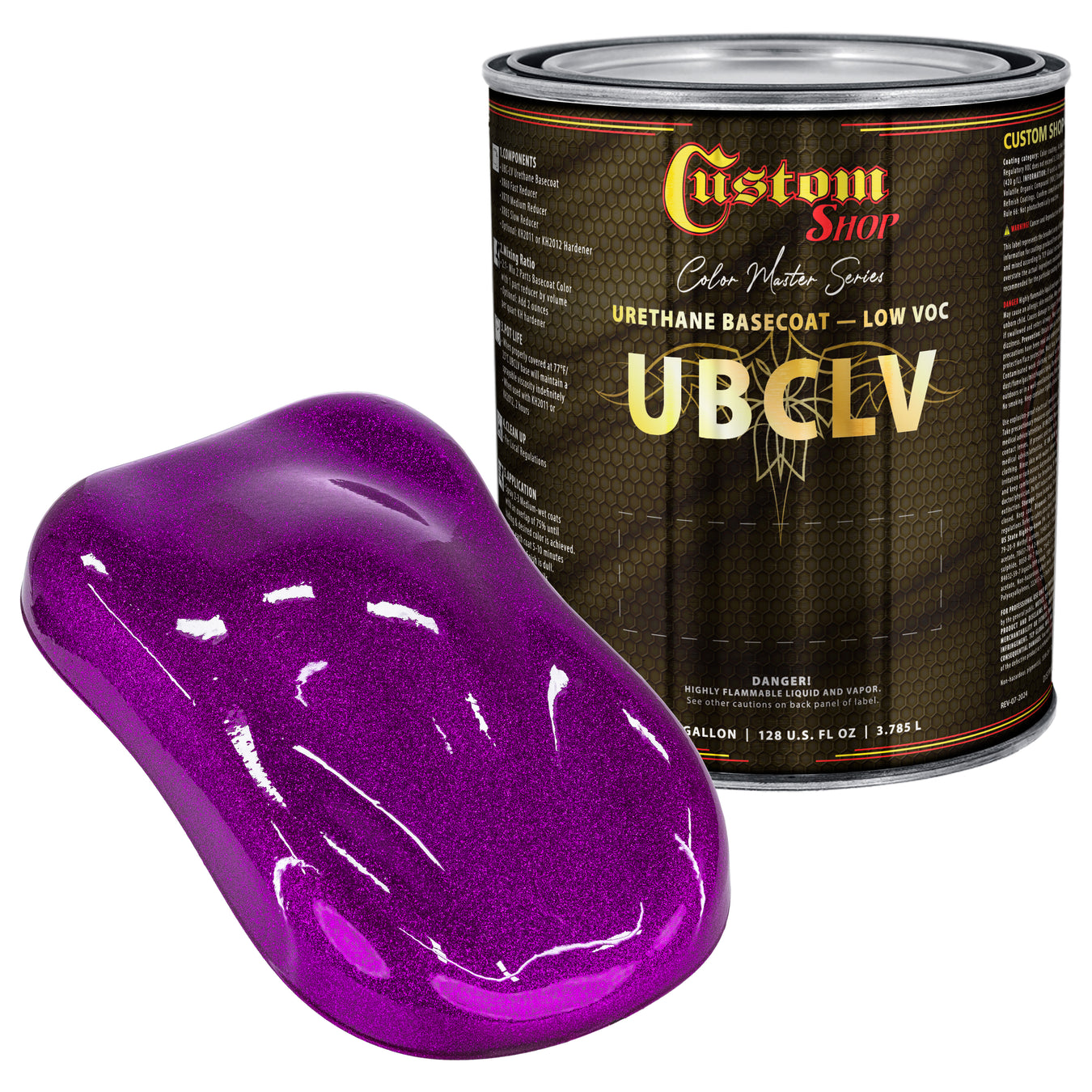 UFC Urethane Ultra Flake Colors - Magenta Candy Flake Basecoat