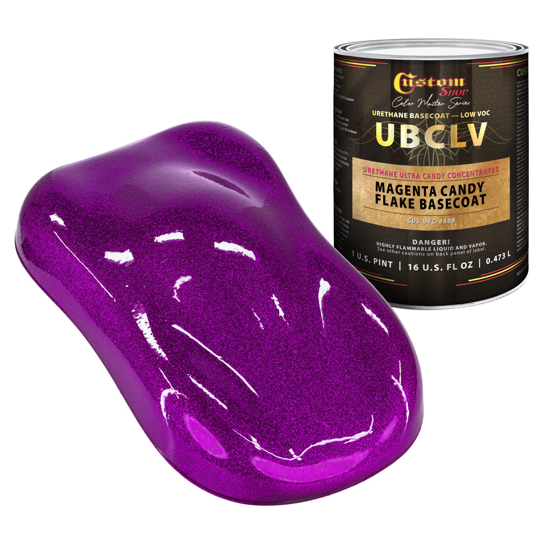 UFC Urethane Ultra Flake Colors - Magenta Candy Flake Basecoat- Pint