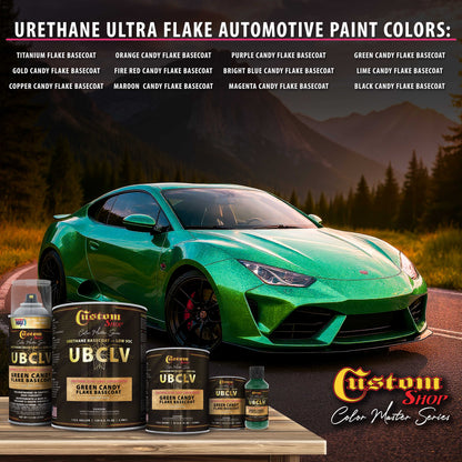 UFC Urethane Ultra Flake Colors - Green Candy Flake Basecoat- Gallon