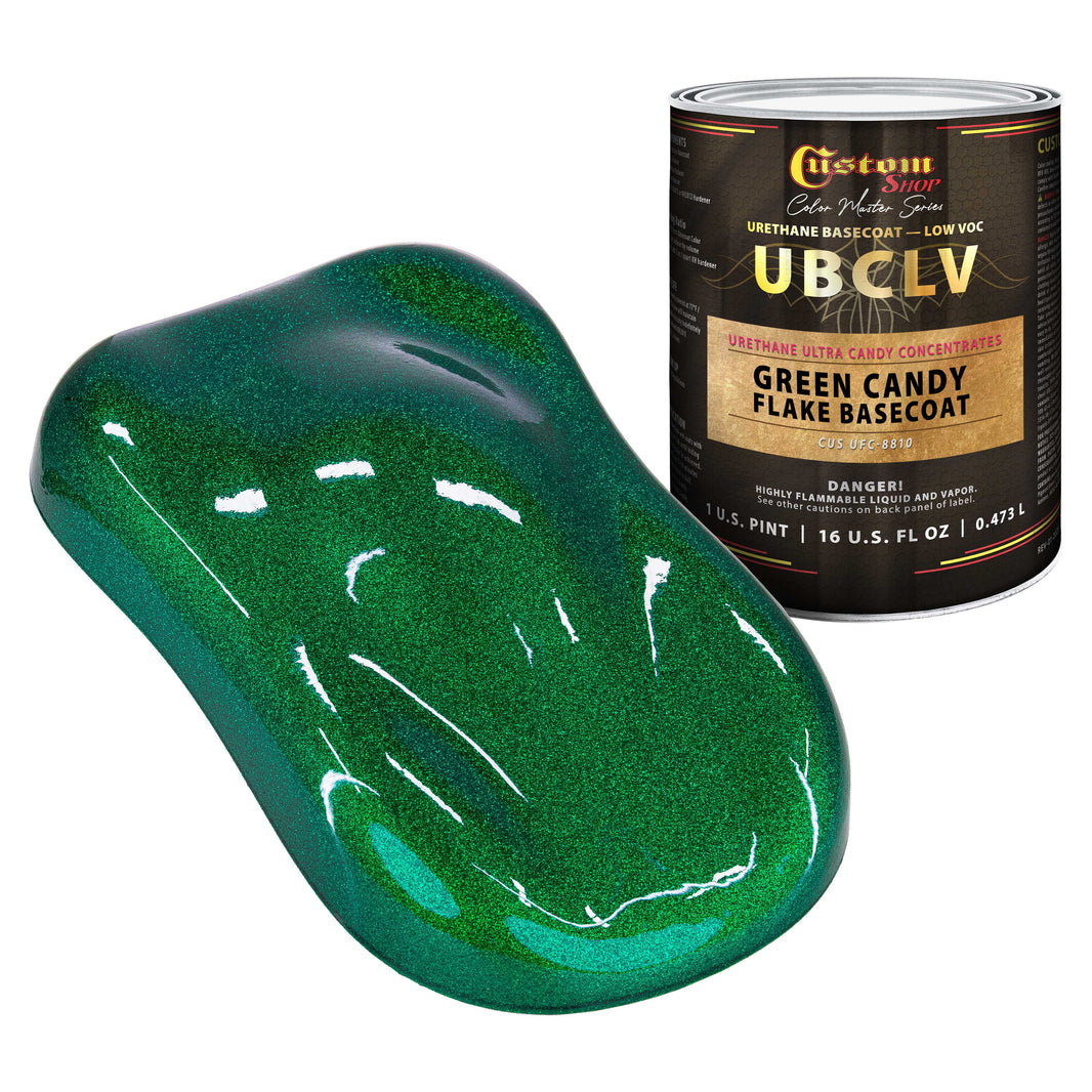 UFC Urethane Ultra Flake Colors - Green Candy Flake Basecoat- Pint