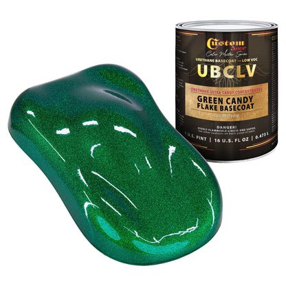 UFC Urethane Ultra Flake Colors - Green Candy Flake Basecoat- Pint
