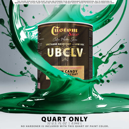 Custom Shop UFC Urethane Ultra Flake Colors - Green Candy Flake Basecoat- Quart