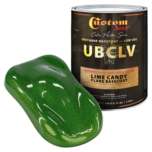 Custom Shop UFC Urethane Ultra Flake Colors - Lime Candy Flake Basecoat- Gallon