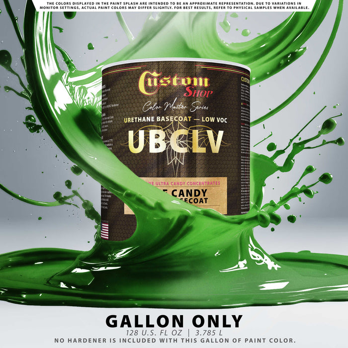 Custom Shop UFC Urethane Ultra Flake Colors - Lime Candy Flake Basecoat- Gallon