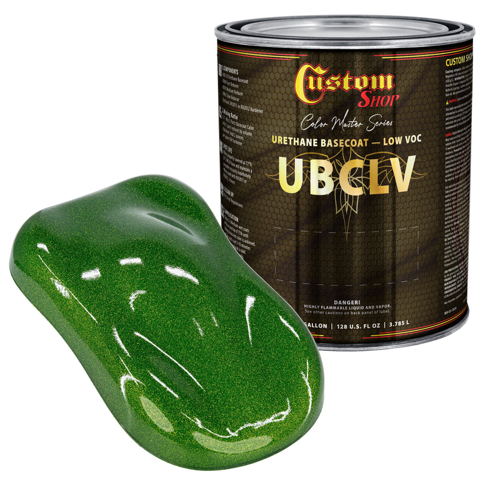 Custom Shop UFC Urethane Ultra Flake Colors - Lime Candy Flake Basecoat- Gallon