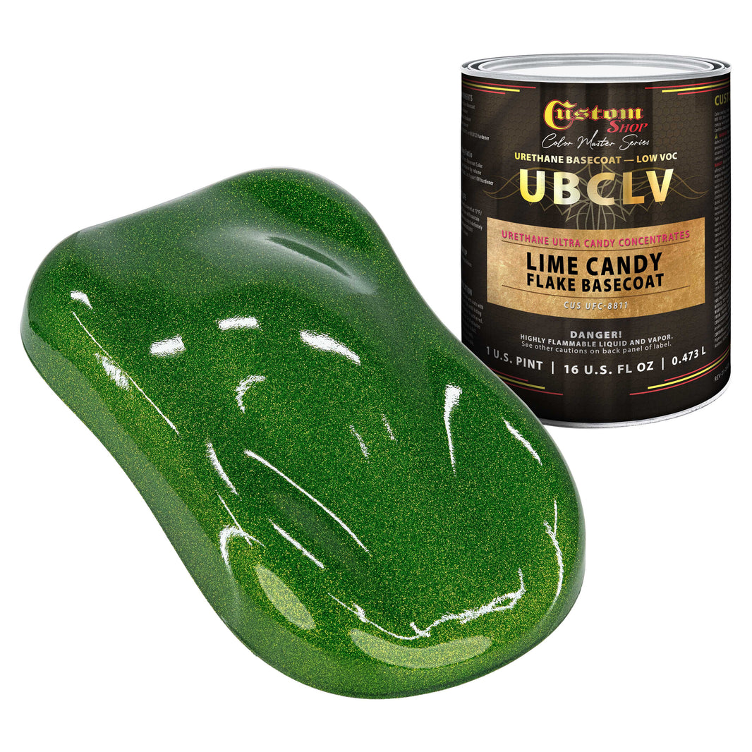 UFC Urethane Ultra Flake Colors - Lime Candy Flake Basecoat- Pint