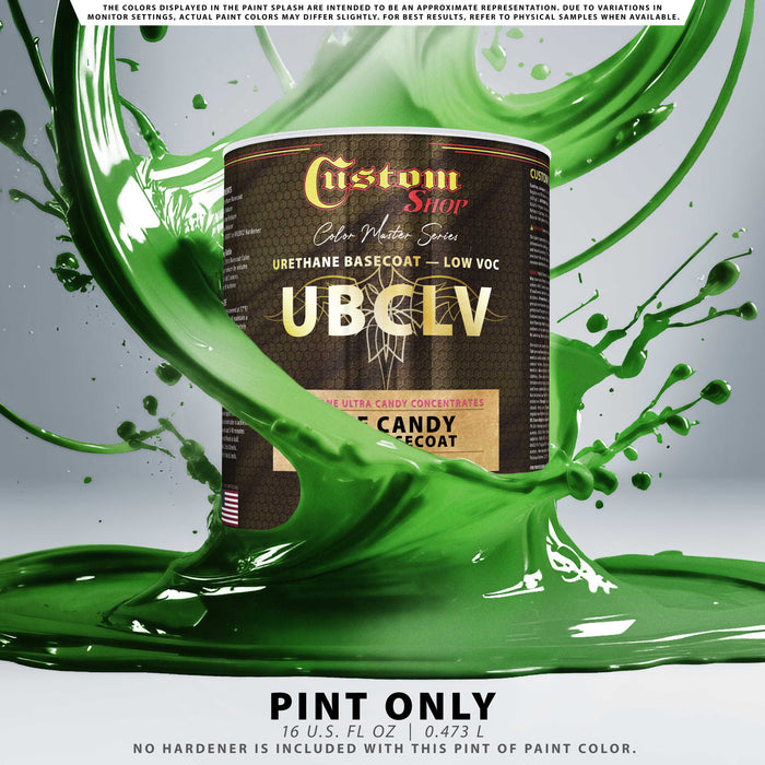 Custom Shop UFC Urethane Ultra Flake Colors - Lime Candy Flake Basecoat- Pint