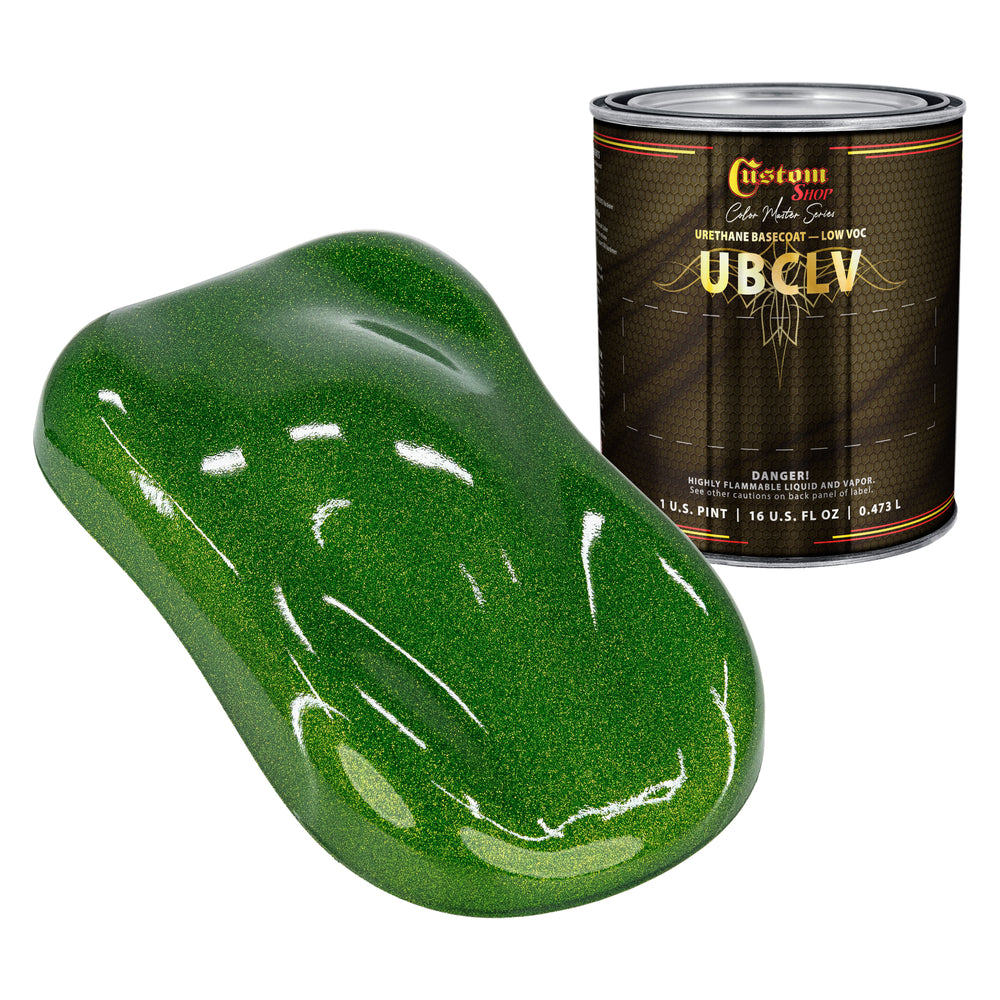 Custom Shop UFC Urethane Ultra Flake Colors - Lime Candy Flake Basecoat- Pint