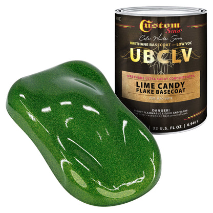 UFC Urethane Ultra Flake Colors - Lime Candy Flake Basecoat- Quart