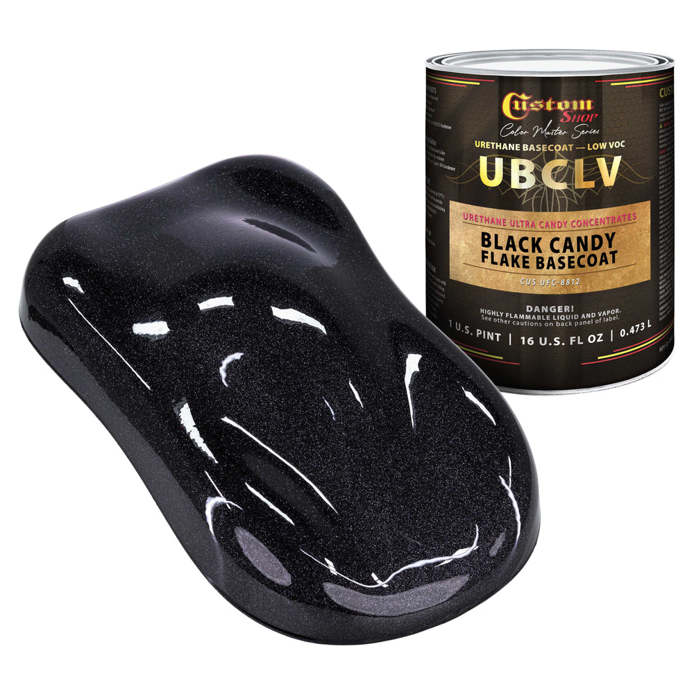 Custom Shop UFC Urethane Ultra Flake Colors - Black Candy Flake Basecoat- Pint