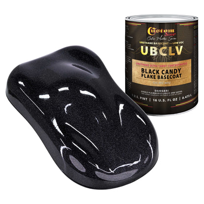 UFC Urethane Ultra Flake Colors - Black Candy Flake Basecoat- Pint